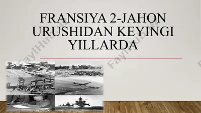 fransiya 2-jahonurushi — PPTX