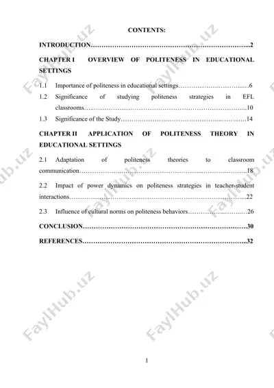 politeness strategies in english as a foreign language (efl) classrooms: a sociolinguistic study — DOCX