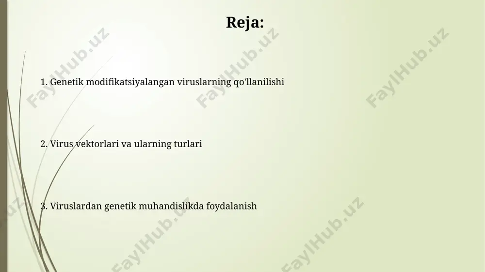ga ham genlarni samarali yetkazishi bilan ajralib turadi, bu esa miyada gen terapiyasi uchun qulaydir. bakteriofaglar, bakteriyalarni infektsiyalovchi viruslar, masalan, t4 bakteriofagi, genetik materiallarni bakteriyalar ichiga yetkazishda ishlatiladi va bu usul biotexnologiya sohasida, xususan, buyuk britaniyada joylashgan bir qator laboratoriyalarda qo'llanilmoqda. virus vektorlari turlari adeno-assosiatsiyalangan viruslar (aav) vektorlari, 4,7 kb gacha bo'lgan genlarni o'z ichiga olishi mumkin bo'lgan kam immunogenligi va evropa mamlakatlarida gen terapiyasida tobora ko'proq qo'llanilishi bilan ajralib turadi. retroviruslar, masalan, lentiviruslar (hivga o'xshash viruslar), o'z dnklarini mezbon hujayraning genomiga 1000 dan ortiq bazalar juftligini o'z ichiga olgan holda samarali integratsiya qilish qobiliyatiga ega bo'lib, uzoq muddatli gen ifodasi uchun foydalidir. viruslar yordamida gen terapiyasi viruslar, masalan, adeno-assosiatsiyalangan viruslar (aav), gen terapiyasida 90% dan ortiq muvaffaqiyatga erishgan bo'lib, ular dnkni hujayralarga yetkazish uchun samarali vosita sifatida aqshning turli klinik tadqiqotlarida qo'llanilmoqda. lentiviruslar, retroviruslar oilasiga mansub bo'lib, o'z dnklarini inson xromosomalariga kiritish qobiliyatiga ega va shuning uchun fransiyada o'tkazilgan …
