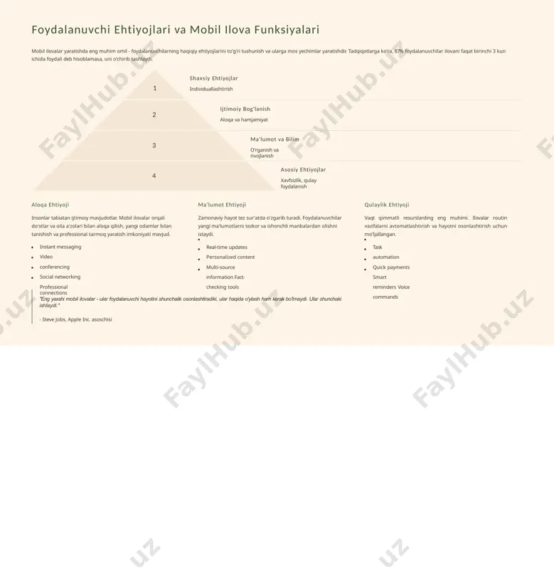 valar sog'liqni saqlash sohasida mobil texnologiyalar inqilob yaratmoqda. zamonaviy health-tech ilovalar oddiy fitnes kuzatuvidan tortib, professional tibbiy diagnostikagacha keng spektrni qamrab oladi. 2024-yilda global digital health bozori 659 milliard dollarga yetdi va yiliga 25% o'sish sur'atini ko'rsatmoqda. yurak faoliyatini monitoring ekg sensorlari orqali yurak ritmini real vaqt rejimida kuzatish. aritmiya, tachikardiya va bradikardia holatlarini avtomatik aniqlash. apple watch va samsung galaxy watch kabi qurilmalar 98.5% aniqlik bilan ishlaydi. nafas olish mashqlar stress darajasini kamaytirish uchun breathing exercises. 4-7-8 texnikasi, pranayama va wim hof metodikasi. accelerometer va mikrofondan foydalanib nafas chastotasini o'lchash va optimal tartibga keltirish. oftalmoskop funksiyalar smartphone kamerasi orqali ko'z tekshiruvi. katarakta, glaukoma va diabetik retinopatiya belgilarini aniqlash. fda tomonidan tasdiqlangan diagnostik algoritlar 95% aniqlik ko'rsatadi. mikrofluidli tahlillar - kelajak texnologiyasi smartphone-ga ulanadigan lab-on-chip qurilmalar orqali qon, siydik va boshqa biologik suyuqliklarni tahlil qilish imkoniyati paydo bo'lmoqda. bu texnologiya: glyukoza darajasini invaziv bo'lmagan usul bilan o'lchaydi infeksion kasalliklarni daqiqalar …