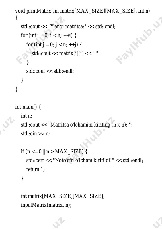 matritsa elementlarining absolyut qiymati yig'indisi - Page 5