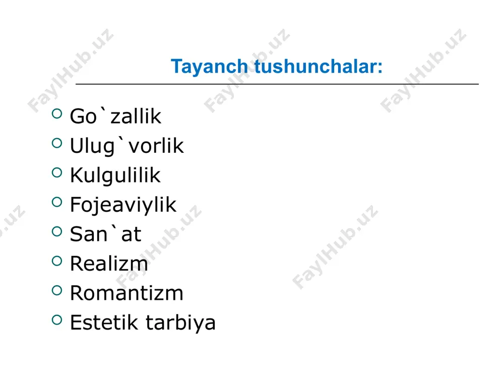 boratdir estetik tarbiyaning omillari: oila. mahalla. maktabgacha ta`lim muassasalari. o`rta maxsus kasb hunar ta`limi markazlari. badiiy havaskorlik to`garaklari. oliy ta`lim muassasalari. estetik tarbiyaning vositalari: estetik tarbiyaning barcha vositalari shaxsning voqelikka estetik munosabatini ravnaq toptirishga xizmat qiladigan tarbiyaviy faoliyat bo`lib, u o`ziga xos ta`sirchalik, tug`yoniylik kuchiga ega. san`at. tabiat. urf-odat va an`analar. mehnat. ommaviy axborot vositalari. sport. reklama.
