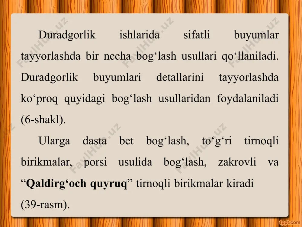 duradgorlik buyumlari detallarini 5-sinf - Page 2