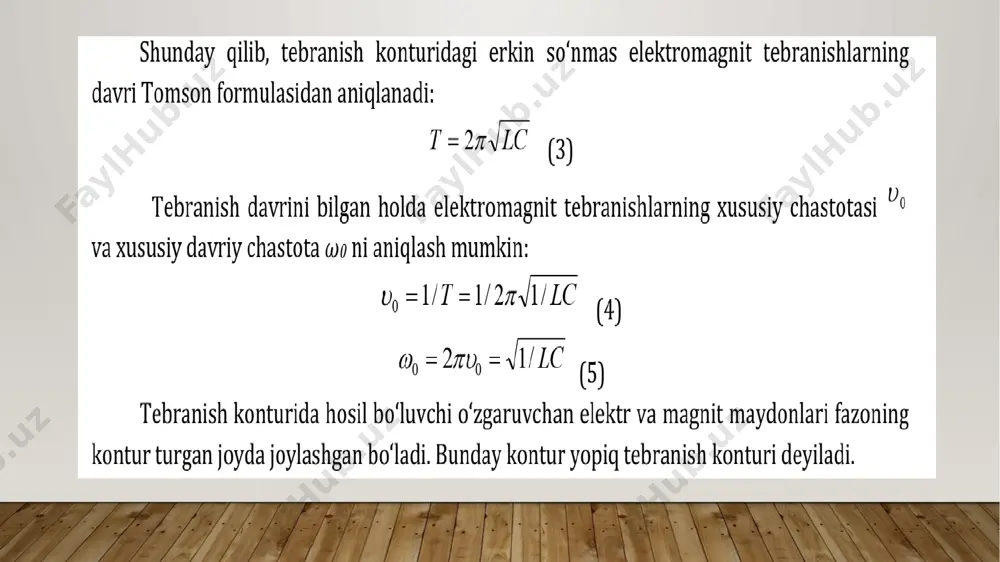 elektromagnit tebranishlar va to’lqinlarga doir masalalar yechish - Page 4