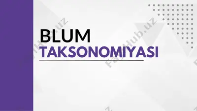 bloom taksonomiyasi — PDF