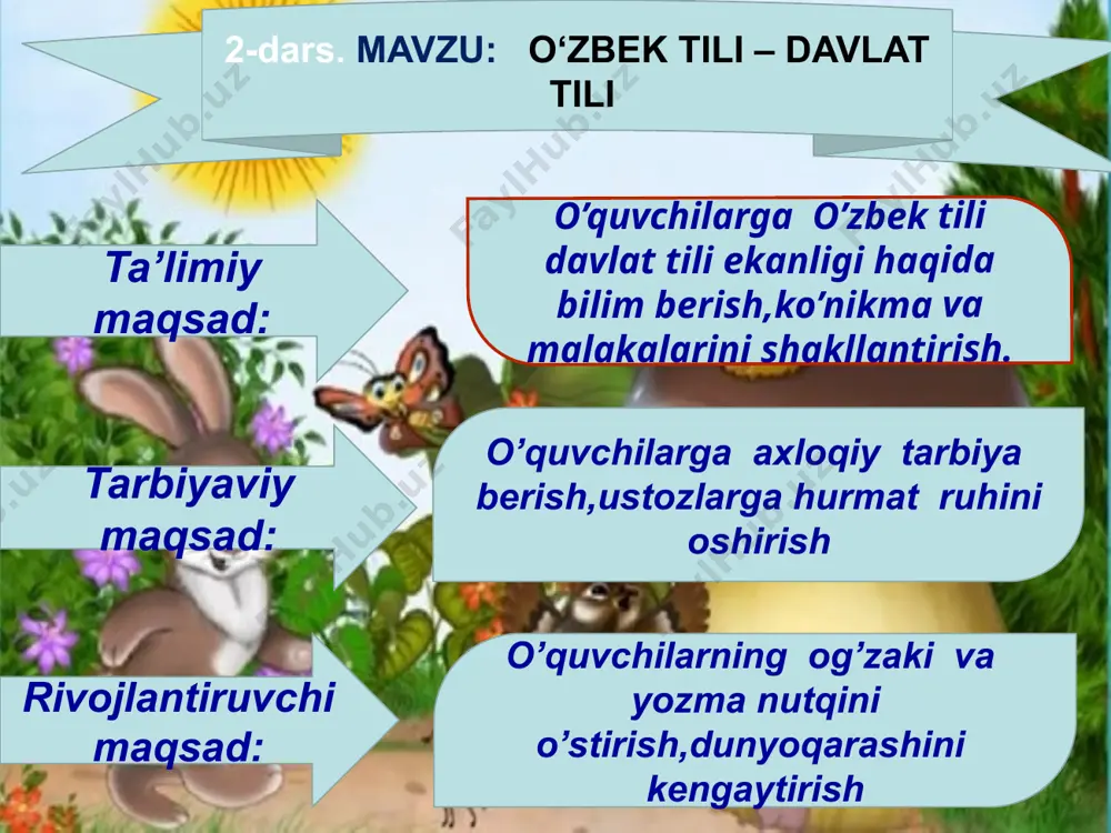 uhlarga bo’ladi. 1-guruh 2-guruh 3-guruh 6-mashq. matnni diqqat bilan o‘qing. ko‘pchilik o‘zbek tilini nega o‘rganganimga qiziqadi. bundan bir necha yil avval tasodifan juda ajoyib qo‘shiq eshitib qol dim. aniqlashtirib, uning o‘zbek tilida kuylanganini bildim. shu tariqa dunyoda o‘z- bek tili borlig ini bilib oldim va o‘zbekiston- ga qiziqib qoldim. yaponiyada o‘zbek tilini o‘rgatadigan maxsus institutni topib, unda ta’lim oldim. 2016–2017-o‘quv yilida toshkent davlat sharqshunoslik institutida o‘qidim. o‘zbekistonda o‘tgan bir yilim menda juda katta taassurot qoldirdi. bugunga qadar ushbu go‘zal va boy tilni o‘rganishda davom etmoqdaman. eng katta or zum – o‘zbek tilidagi go‘zal qo‘shiqlarni yapon tiliga tarjima qilib, yaponiya va o‘zbekistonning madaniy hamda turizm aloqalarini yanada kuchaytirish. (naita rio, yaponiya) g’oz bilan zag’izg’on. bir g’oz za-g’iz-g’on-ga maqtanib dedi: --men qanday ajoyib qushman! yerda yuraman, ko’kda uchaman, ko’lda suzaman! --maqtanma , g’oz, hunaring oz. otdek yugura olmaysan, lochindek ucha olmaysan, baliqdek suza olmaysan, -dedi zag’izg’on. 7-mashq. qoida (nazariy matn)ga asoslanib savollarga …