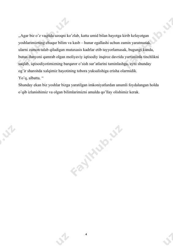 aro bogʻlangan. atomlarning issiqlik tebranishlari vaqtida issiqlik energiyasi valent elektronlar orasida notekis taqsimlanadi. ayrim elektronlar oʻz atomi bilan bogʻlanishni uzib, kristallda erkin koʻchib yurish imkonini beradigan yetarli miqdordagi issiqlik energiyasiga ega boʻlib qolishi va erkin elektronlarga aylanishi mumkin. tashqi elektr maydon boʻlmaganda bu erkin elektronlar tartibsiz harakat qiladi. elektr maydon taʼsirida esa maydonga qarshi yoʻnalishda tartiblangan harakatga kelib, yarim o’tkazgichlarda tok hosil qiladi. erkin elektronlar yuzaga keltirgan oʻtkazuvchanlik elektron yoki p tip oʻtkazuvchanlik deb ataladi. bogʻlangan elektronning oʻz atomini "tashlab ketishi" atomning elektr neytralligini buzadi. unda "ketib qolgan" elektron zaryadiga miqdoran teng musbat zaryad — teshik vujudga keladi. tashqi elektr maydon boʻlmaganda elektronlar ham, teshiklar ham tartibsiz harakatlanadi, tashqi maydon boʻlganda esa elektronlar maydonga qarshi, teshiklar maydon boʻylab koʻchadi. teshiklarning koʻchishi bilan bogliq oʻtkazuvchanlik teshikli yoki p oʻtkazuvchanlik deyiladi. erkin elektronlar soni bilan teshiklar soni bir-biriga tengligi tushunarli. aniqlanishicha, ularning harakatlanish tezligi ham bir xil ekan. demak, yarim o’tkazgichlardagi tok …