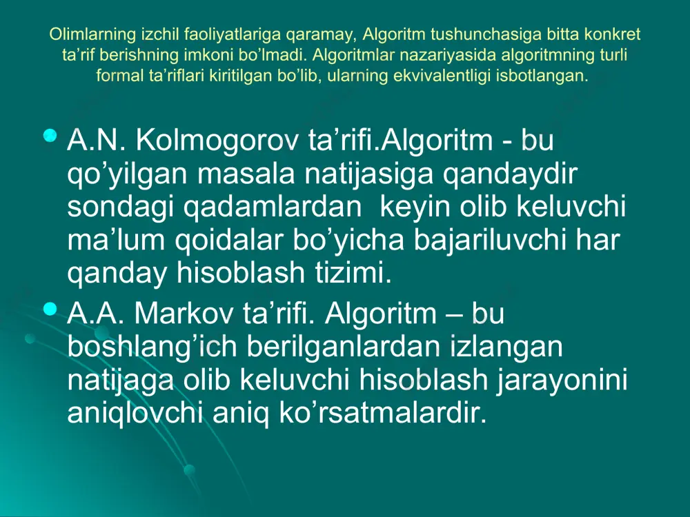 algoritm turlari, xossalari, berilish usullari. algoritm blok sxema shaklida berilish usuli - Page 5