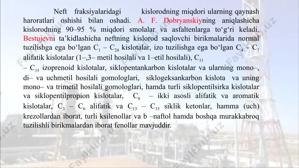 neft tarkibidagi geteroatomli birikmalar va ularning xossalari - Page 5