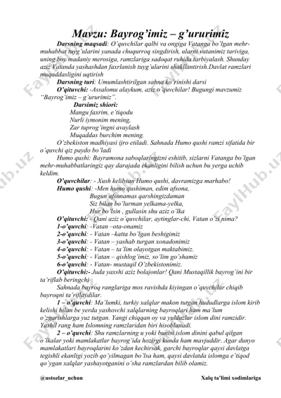 bayrog’imiz – g’ururimiz — DOCX