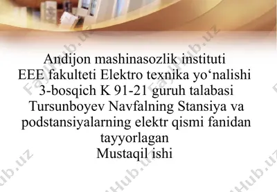 sinxron kompensatorning vazifasi va tuzilishi — PPTX