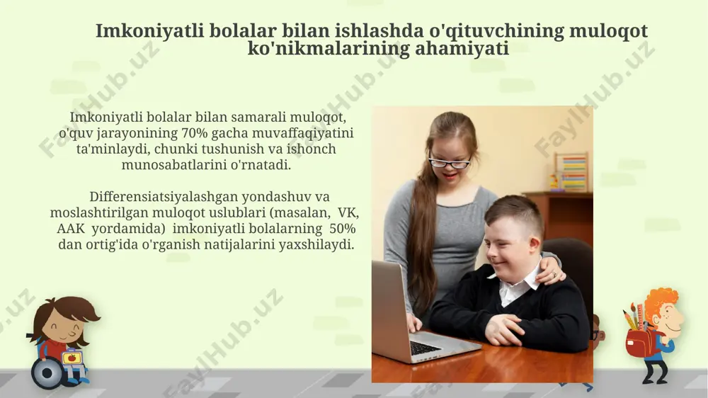imkoniyati cheklangan bolalarga ta'lim berishda oʻqituvchi muloqot madaniyatining ahamiyati - Page 4
