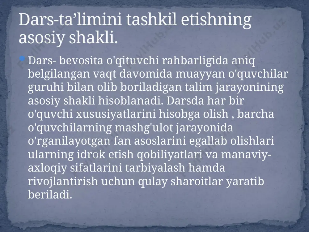 ta’limni tashkil etish shakllari va turlari - Page 5