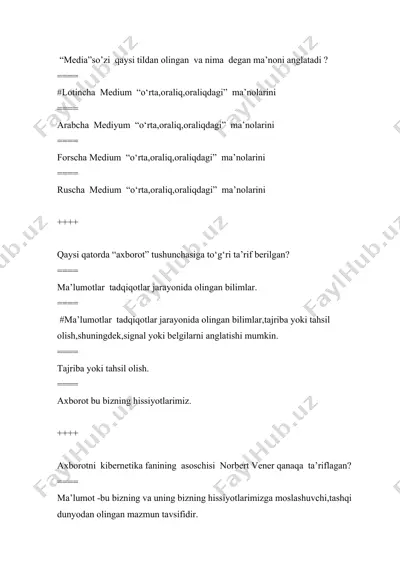 axborot tushunchasi — DOC
