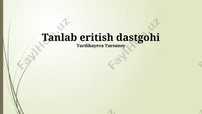 tanlab britaniya uskunalari — PPTX