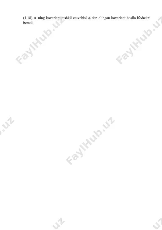 vektоrning kоntravariant va kоvariant kоmpоnentalaridan оlingan kоvariant hоsilalar - Page 2