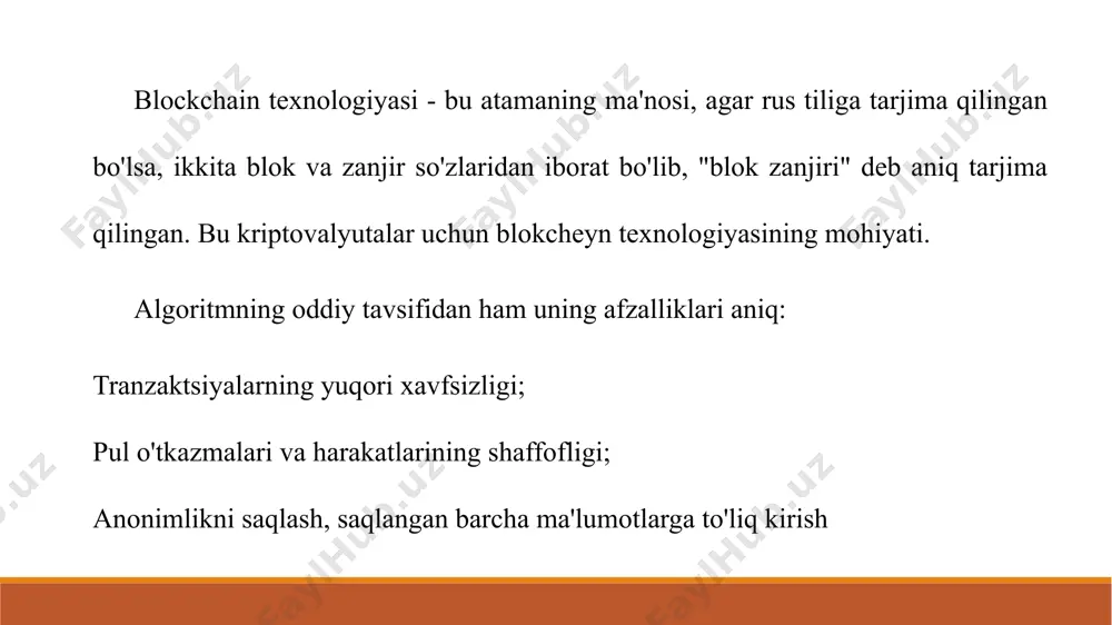 blokcheyn texnologiyasidan foydalanish xususiyatlari - Page 5