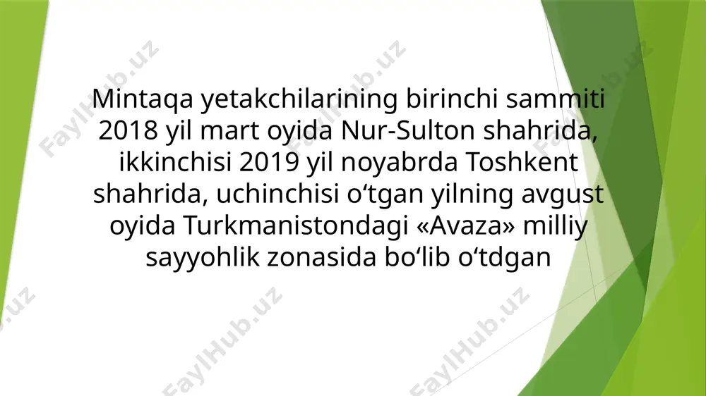 ziy osiyo davlatlari rahbarlarining to‘rtinchi maslahat uchrashuvida nutq so‘zladi, deb xabar qildi uning matbuot kotibi sherzod asadov. «bugun qayta-qayta ta’kidlanganidek, ushbu formatda yo‘lga qo‘yilgan muloqot tufayli biz do‘stlik va yaxshi qo‘shnichilik munosabatlarini mustahkamlashga, mintaqada mutlaqo yangi konstruktiv hamkorlik muhitini yaratishga muvaffaq bo‘ldik, — dedi prezident o‘z nutqi avvalida. «biz markaziy osiyoda xavfsizlik va barqarorlikni ta’minlash, barqaror ijtimoiy-iqtisodiy rivojlantirish borasidagi murakkab vazifalarni izchil hal etib kelmoqdamiz, — dedi shavkat mirziyoyev. — bu yo‘lda ko‘plab to‘siqlar olib tashlandi, fuqarolarimizning erkin harakatlanishi, faol madaniy va sayyohlik almashinuvi uchun sharoitlar yaratildi». «o‘zaro savdo va sarmoya hajmining oshishiga xizmat qiluvchi qulay muhit shakllandi. birgina so‘nggi besh yilning o‘zida viloyatlararo tovar ayirboshlash hajmi ikki baravar oshdi. shuningdek, qo‘shma sanoat kooperatsiyasi loyihalarini amalga oshirish, samarali qo‘shilgan qiymat zanjirlarini yaratish, transport va energetika infratuzilmasini rivojlantirishga kirishdik. eng muhimi, qardosh xalqlarimiz ana shu ijobiy o‘zgarishlarning barchasini his etishi, — dedi u. «men mintaqamizga bevosita ta’sir ko‘rsatayotgan dunyodagi murakkab vaziyatga …