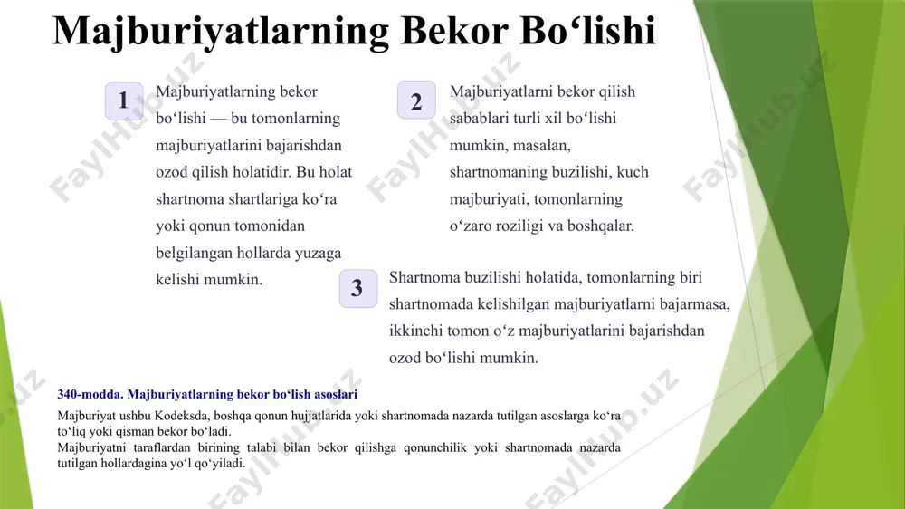 sala bilan bogʻliq huquqiy oqibatlarni toʻliq tushunish va ularni oldini olish choralarini koʻrish muhimdir. yuristlar bilan maslahatlashish shartnomalarni tuzish va ularni bajarishda xavflarni kamaytirishga yordam beradi. e’tiboringiz uchun rahmat! image8.png image9.png image10.png image11.png image12.png image13.png image2.png image3.png image4.png image5.png image7.png