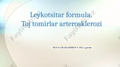 leykotsitar formula — PPTX