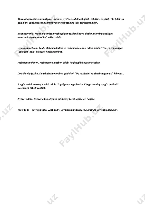 2-sinf “tarbiya” darsligini o’rganish - Page 4