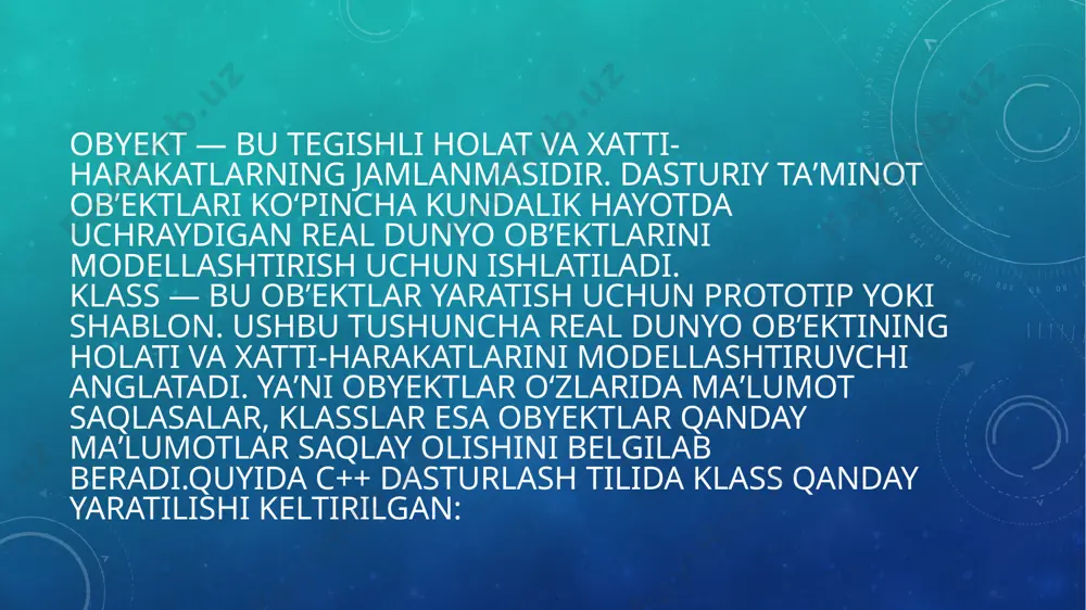 ob’ektga yo’naltirilgan dasturlash - Page 4