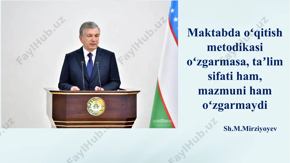 vchilarni loyihalarga faol jalb qilish uchun motivatsion muhit yaratish: – tanlovlar, ko‘rgazmalar, loyiha haftaliklari orqali o‘quvchilarning tashabbusini rag‘batlantirish. ota-onalar va mahalliy hamjamiyat bilan hamkorlikda ijtimoiy loyihalarni amalga oshirish: – maktab-hamjamiyat integratsiyasini kuchaytirish maqsadida hayotga yaqin, dolzarb muammolarni hal etuvchi loyihalarni qo‘llab-quvvatlash. loyihaviy ta’lim natijalarini baholash va monitoring qilish tizimini joriy etish: –har bir loyiha bo‘yicha mezonli baholash tizimini ishlab chiqish va doimiy tahlil asosida takomillashtirish. oʻzbekiston respublikasining “taʼlim toʻgʻrisida” gi qonuni 23.09.2020-yildagi oʻrq-637-son ta’limning umumiy tamoyillari, zamonaviy ta’lim metodlari, shu jumladan, loyiha faoliyatini amalga oshirishning huquqiy asosi ko‘rsatilgan. vazirlar mahkamasining 187-son qarori (2022-yil 4-aprel) – “umumiy o‘rta ta’limning davlat ta’lim standarti” loyiha faoliyati — funksional savodxonlik va amaliy ko‘nikmalarni shakllantirish vositasi sifatida ta’kidlangan. o‘zbekiston respublikasi prezidentining 2020.13.10 pq 4860-sonli qarori “o‘zbekiston respublikasida maktabgacha va maktab ta’limi sohasini 2030-yilgacha rivojlantirish konsepsiyasini tasdiqlash to‘g‘risida” ta’lim jarayoniga innovatsion, raqamli va loyihaviy yondashuvlarni bosqichma-bosqich joriy etish ko‘zda tutilgan. meʼyoriy-huquqiy hujjatlar 6 mavzuga oid adabiyotlar …
