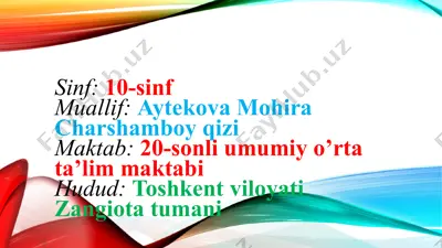 modifikator genlar ta'siri — PPTX