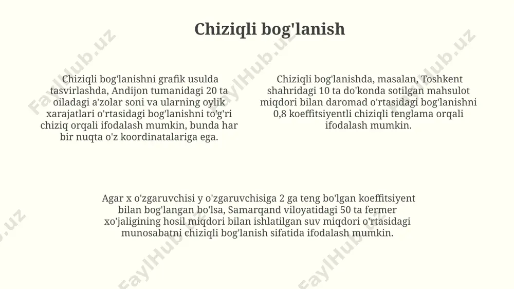 miqdorlar orasidagi bogʻlanish turlari va ularga oid masalalar - Page 4