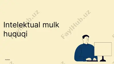 intelektual mulk huquqi — PPTX