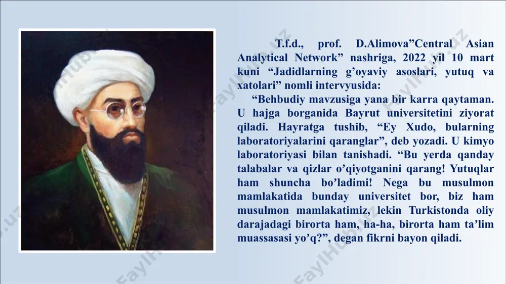 m tashkilotining ta’lim dasturlari xalqaro akkreditatsiyadan o‘tkazildi. global innovatsiya indeksi-2023 o‘zbekistonda amalga oshirilayotgan t i z i m l i i s l o h o t l a r i l m - f a n v a innovatsiyalarda ko‘plab kamchiliklarni bartaraf etdi, natijada global innovatsiya indeksi- (global innovation index) 2023 y i ld a g i h i s o b o t i n a t i j a s i g a k o ‘ r a , respublika reytingi 38 pozitsiyaga yaxshilandi va 132 mamlakat orasida 82- o‘rinni egalladi. global innovation index - 2023 2023-yil 11-sentabrdagi pf-158-son o‘zbekiston respublikasi prezidentining farmoni bilan tasdiqlangan «o‘zbekiston — 2030» strategiyasida oliy ta’lim sohasida quyidagi maqsadlar qo’yildi. yoshlarni oliy ta’lim bilan qamrab olish darajasini kamida 50 foizga yetkazish. umumiy o‘rta ta’lim tashkilotlarini oliy ma’lumotli pedagog kadrlar bilan to‘liq ta’minlash. 30 ta oliy ta’lim muassasasining ta’lim dasturlarini xalqaro akkreditatsiyadan o‘tkazish. …