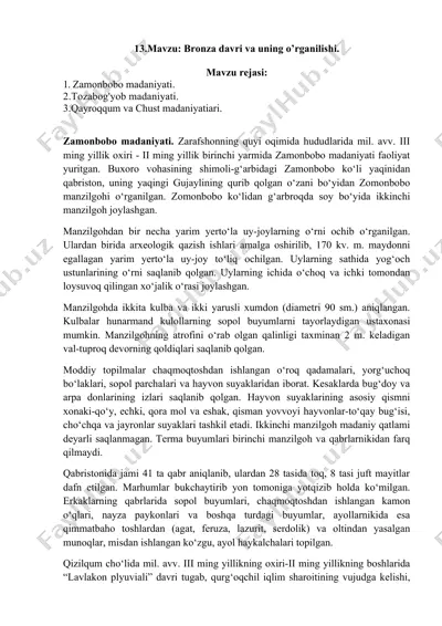 zamonbobo madaniyati — DOCX