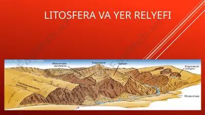 litosfera va yer relyefi — PPTX