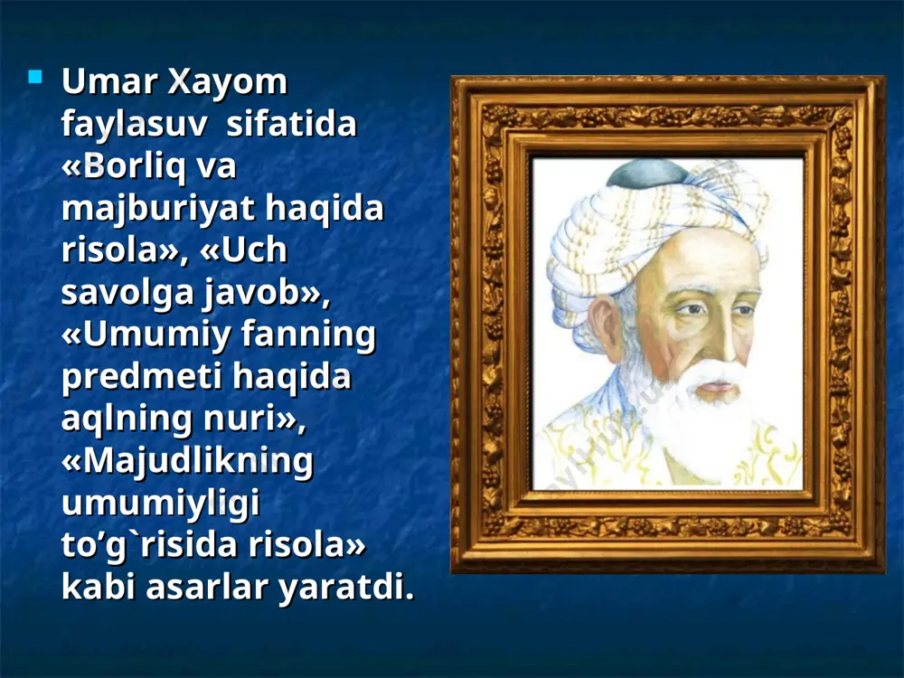 umar xayyomning pedagogik qarashlari - Page 5