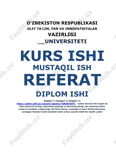 sanoatda tannarx, foyda va ishlab chiqarish rentabelligi — DOCX