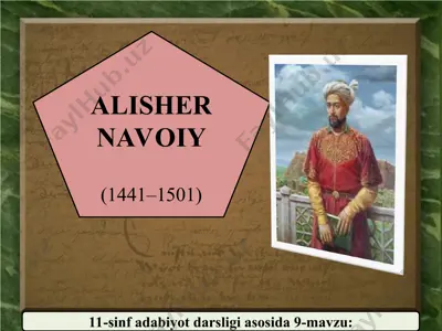 alisher navoiy 11 - sinf — PPT