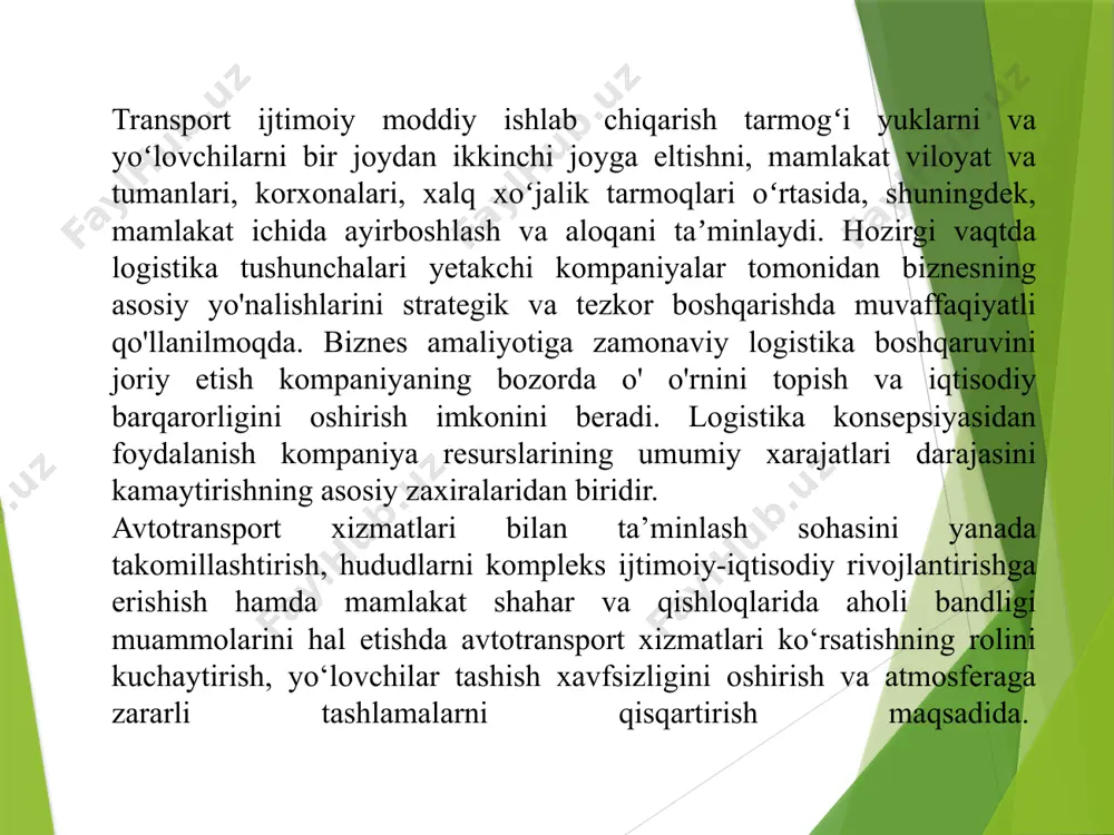 transport biznesi va tadbirkorlik - Page 5