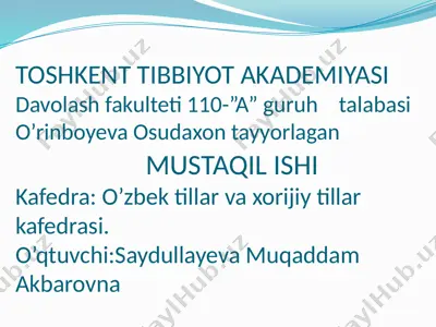 zamonaviy tibbiyotda kosmetologiya — PPTX