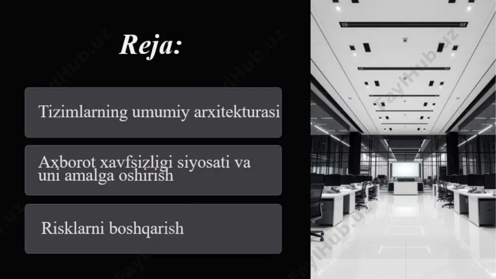 irishga imkoniyat beradi (1-rasm). kirish va chiqishga ega tizimlarning umumiy ko‘rinishi 2. tizim o‘zidan kichik bo‘lgan tizimlarga qismtizim sifatida bo‘linishi mumkin. masalan, mobil telefon aslida ekran, klaviatura, korpus, mikrafon, karnay va mikrosxemadan iborat. ammo, telefon bu barcha elementlarning birlashuvidir va ushbu elementlar to‘plamidan uni to‘liq tushinish qiyin. tizimlar arxitekturasi quyidagi 9 ta fundamental prinsipga asoslanadi: tizim va uning qismtizimlari 3. tizim boshqa tizimlar, ya’ni, uning muhiti bilan o‘zaro bog‘langan bo‘lishi mumkin. masalan, mobil telefon foydalanuvchi, relef (signalni uzatish uchun), reperator (signal buzilganda), yer va boshqalar bilan bog‘langan. ushbu tizimlarning barchasi uning atrof-muhitini tashkil qiladi va ishlab chiqishda hisobga olinadi. tizimlar arxitekturasi quyidagi 9 ta fundamental prinsipga asoslanadi: tizimning boshqa muhitlar bilan bog‘liqligi  4. tizim butun hayotiy sikli davomida ko‘rib chiqilishi kerak. masalan, mobil telefon loyihalashtiriladi, prototiplanadi, sinovdan o‘tkaziladi, tasdiqlanadi, ishlab chiqariladi, tarqatiladi, sotiladi, foydalaniladi, ta’mirlanadi va nihoyat qayta ishlanadi. ushbu bosqichlarning barchasi muhim hisoblanadi (va nafaqat foydalanish vaqtida emas). …