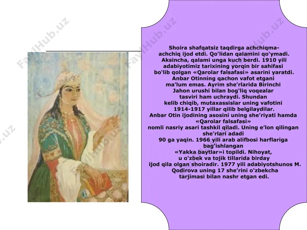 anbar otin hayoti va ijodi haqida - Page 5