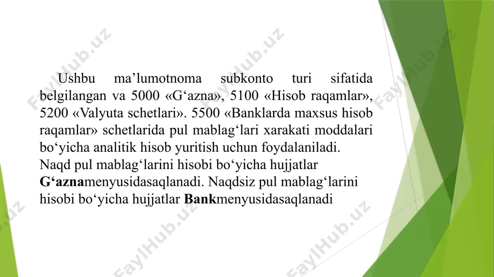 pul mablag‘lari analitik hisobi - Page 4