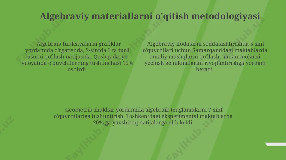 algebraik materiallarni oʻrgatish metodikasi - Page 4