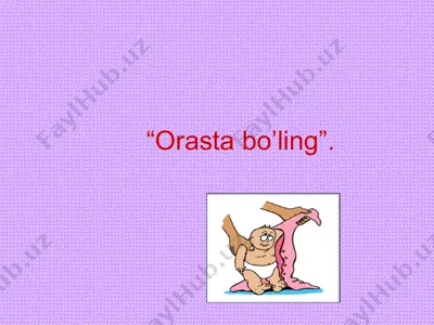 o'yin "orasta bo'ling" — PPT