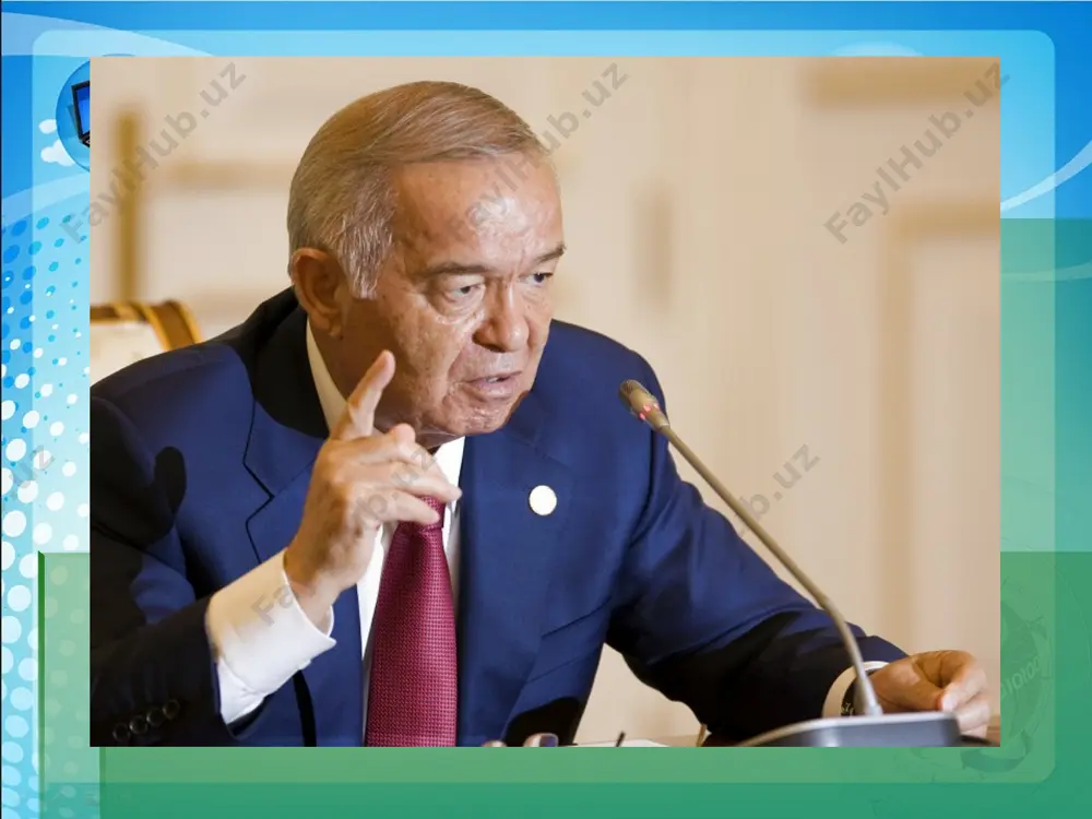 жаҳолатга қарши маърифат. бу ўринда асримиз бошида халқни маърифат ва миллий уйғонишга чорлаган жадидчилик ҳаракати намояндалари ҳаётини, ижодини, интилишларини ўрганиш, уларнинг бугунги кундаги моҳияти ва аҳамияти ҳақида ҳам гапиришимиз зарур вайронкор ғоялар мустабидлик террорчилик жахолатпарастлик миллатчилик ватансизлик ёвузлик махаллийчилик иркчилик акидапарастлик боскинчилик жамият, халк ва давлатларнинг таназзулига сабаб булади хамда гайриинсоний максадларга хизмат килади бунёдкор ғоялар озодлик тинчлик тенглик дўстлик ҳурфикрлик маърифатпарварлик бирдамлик ҳамкорлик адолат мустақиллик тараққиётга хизмат қилади, жамият ва инсонни эзгуликка ундайди халқпарварлик бағрикенглик