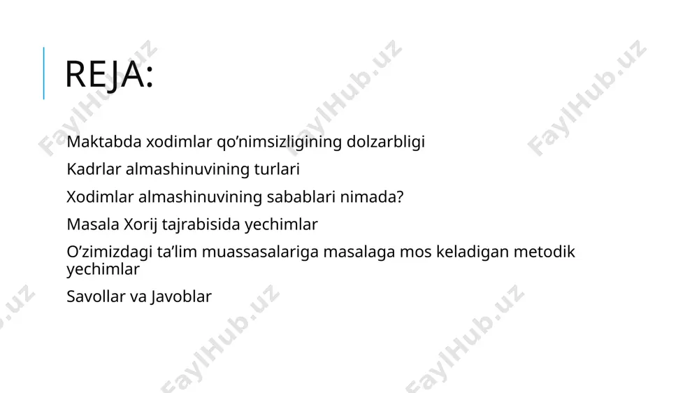 joyga ko'chish, faoliyatni o'zgartirish yoki yanada qulay shart-sharoitlardan taklif olishi mumkin. passiv - xodimlar ish beruvchi tomonidan ishdan bo'shatilganda. bu turli sabablarga ko'ra sodir bo'lishi mumkin - masalan, agar xodimlar mehnat intizomini buzsa yoki o'z mehnat majburiyatlarini bajarmasa. yashirin - xodim ta'lim muassasasini tark etmasa, lekin o'z xatti-harakatlarida jimgina ishdan bo'shatish xususiyatlarini namoyon qiladi. xodimlarning ishga qiziqishi yo'qoladi, mehnat unumdorligi pasayadi. yashirin aylanmalar ming yillik xodimlar orasida keng tarqalgan xodimlar almashinuvining sabablari nimada? har bir inson biladiki, agar biz biron bir muammoga duch kelsak, unda simptomlarni emas, balki uning manbasini davolashimiz kerak. shuning uchun, avvalo, siz ichki tadqiqot o'tkazishingiz va odamlarning tashkilotni nima uchun tark etishini aniqlashingiz kerak. buning uchun siz ishdan bo'shatilgan xodimlar bilan suhbatni boshlashingiz mumkin. muqobil variant so'rovnoma bo'lishi mumkin. kadrlar almashinuvini tahlil qilish bir necha qismlarga bo'linishi mumkin: o'lchash, uning sabablarini aniqlash va xodimlarni saqlab qolish strategiyasini ishlab chiqish. keling, ushbu qismlarning har birini batafsil ko'rib …