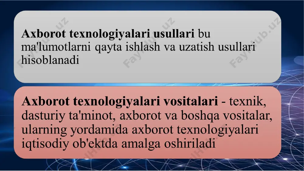 r skanеr (ingl. scanner – o`qib oluvchi) ma'lumotlarni nurli lampa yordamida rasmli ko`rinishda kompyutеr xotirasiga o`qib oluvchi qurilma. skanеrlarning asosan ikki turi mavjud: stol usti skanеrlari va qo`l skanеrlari. skanеr - kompyutеrga matn, rasm, slayd, fotosurat ko`rinishida ifodalangan tasvirlar va boshqa grafik axborotlarni avtomatik ravishda kiritishga mo`ljallangan qurilmadir. skaner shtrix kod qo`l skaneri planshetli skaner rulonli skaner proeksiyali skaner chiqarish moslamasi ma`lumotni foydalanuvchi uchun maqbul shaklga aylantiradi va foydalanuvchi uchun qulay shaklda chiqaradi: bosib chiqaradi, display ekraniga, ovoz chiqaruvchi qurilmaga va x.k. chiqarish qurilmalari turi: axborotni chiqarish qurilmalari turi misol elektron chiqish moslamalari katod nurli trubkali monitor, suyuq kristalli ploskiy monitor, sensorli monitor bosib chiqarish moslamalari zarbli printer: matritsali printerlar zarbsiz printer: lazerli, purkagichli, termal printerlar boshqa moslamalar ovoz, tovush, video chiqaradigan qurilmalar monitor monitor – simvolli va grafikli axborotlarni namoyish etish qurilmasi. chiqarish qurilmasi sifatida xizmat qiladi. monitor turlari katod nurli trubkali monitorlari (monitor ekranidagi tasvir elektron avtomat tomonidan …