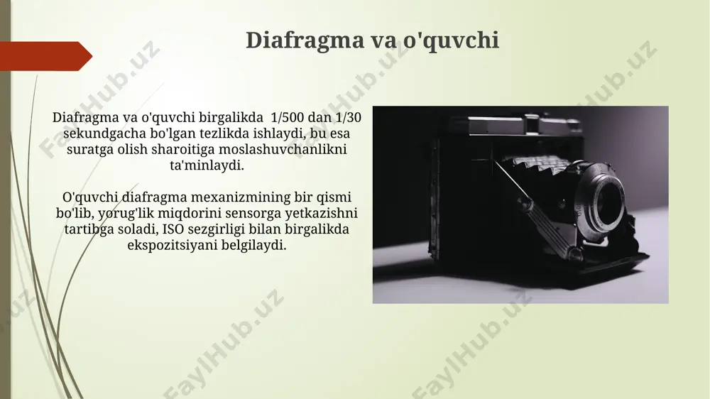 raqamli fotoapparatning tuzilishi va ishlash printsipi - Page 4