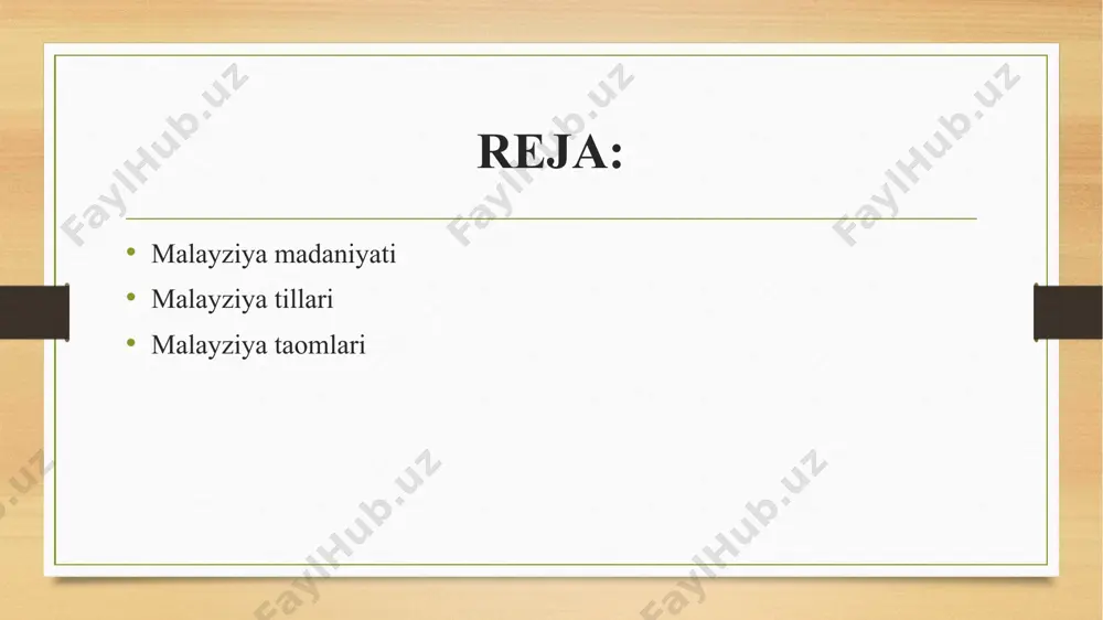 ah (ho'l buloqli rulolar) va bubur (kokos suti bo'tqasi), ta'mga qarab son-sanoqsiz tanlov mavjud! malayziyadagi festivallar malayziya festivallarida ishtirok etish juda yoqimli - bayramlar rang-barang, jonli, shovqinli va dinamik. mooncake festivali (avgust/sentyabr) mazali keklarni tatib ko'rish va xitoy oy ma'budasiga sevgi va farovonlik uchun ibodat qilish uchun tashrif buyurishi shart, xitoy yangi yili (yanvar/fevral) esa mazali taomlar bilan bir hafta davom etadigan bayramdir. raqslar, musiqa. taypusam (yanvar/fevral) va divali (noyabr) kabi hind festivallari eng yaxshi batu murugan ibodatxonasi kabi ibodatxonalarda o'tkaziladi, ajdaho qayiq festivali (dekabr) va malayziya suv festivali (aprel) esa uzun ilonli qayiq poygalari va ajdaho raqslarini ko'radi. malayziya madaniyatining muhim qismi. xalq raqslari va musiqa malayziya turli xil musiqiy didlarga ega: sekin balladalar, shov-shuvli xalq va qabila raqamlari, rok-n-roll chartbasterlari va maxsus pop yeh-yeh harakati. an'anaviy malay musiqasi asosan zarbli cholg'u asboblari, trubalar va go'yoga tayanadi va bayramlarda, to'ylarda va diniy marosimlarda ijro etiladi. hind, xitoy va islom …