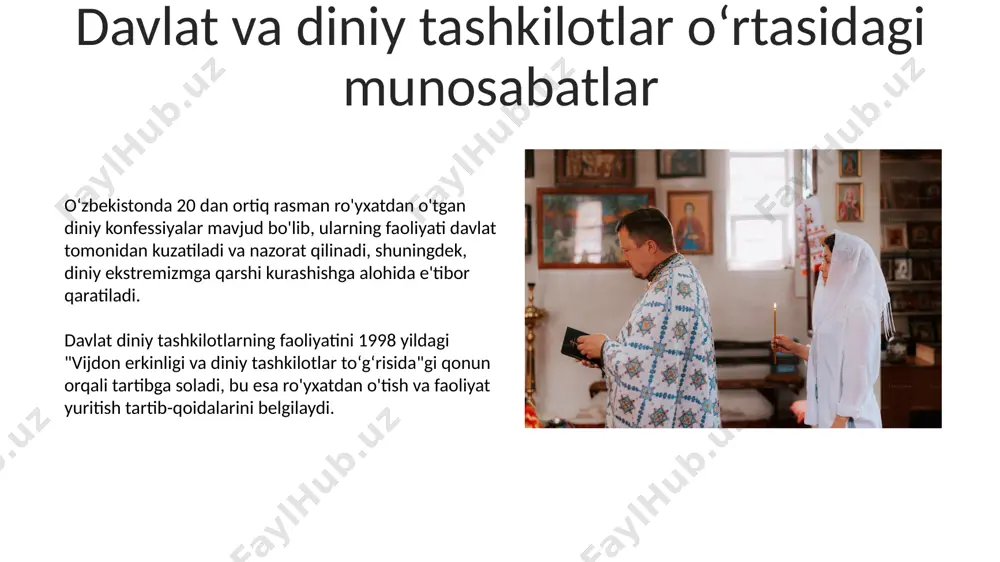 oʻzbekistonda faoliyat yurutuvchi diniy tashkilotlar va konfessiyalar - Page 5
