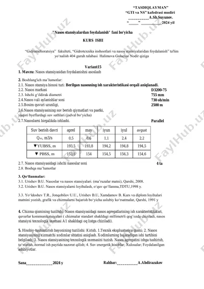 nasos stansiya binosi — PDF
